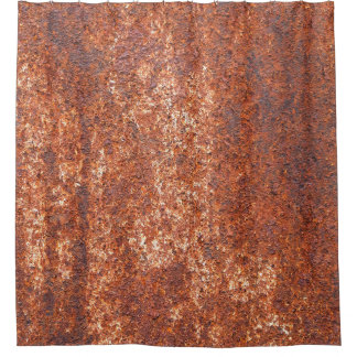 Rusted steel texture, abstract background. shower curtain