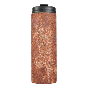 Rusted steel texture, abstract background. thermal tumbler