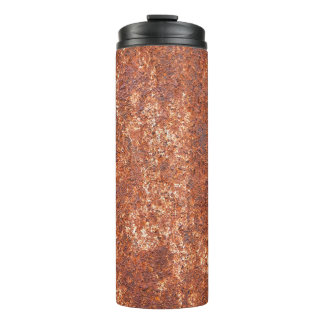 Rusted steel texture, abstract background. thermal tumbler