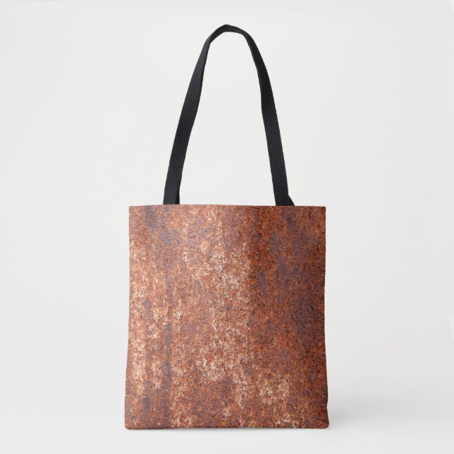 Rusted steel texture, abstract background. tote bag (Front)