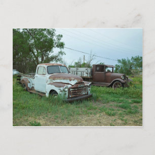Rusted Truck Bodies Postcard