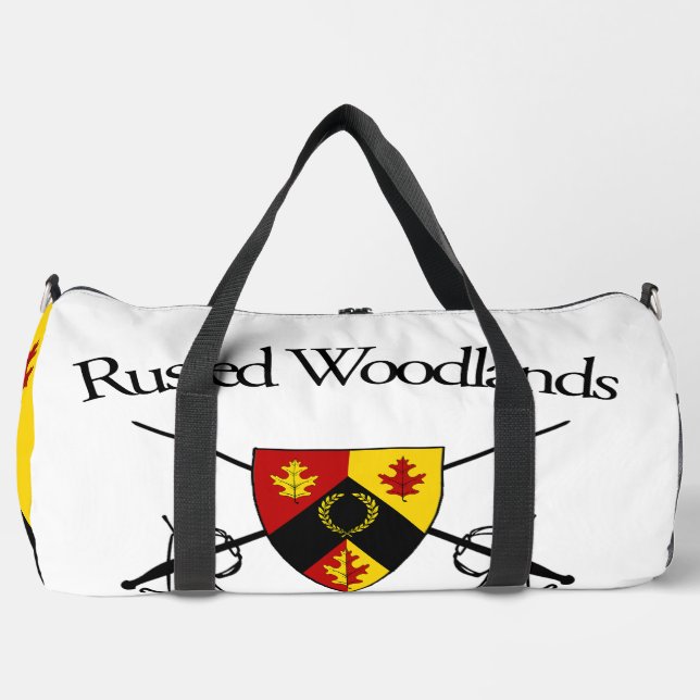 Rusted Woodlands Fencing Duffle Large Bag (Front)