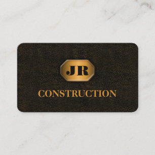 Rusted Wrought Iron Metal Steel Construction Business Card