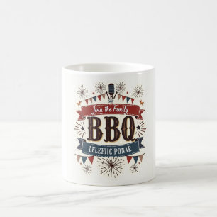 Rustic 4th of July Mug – BBQ Picnic Retro Style