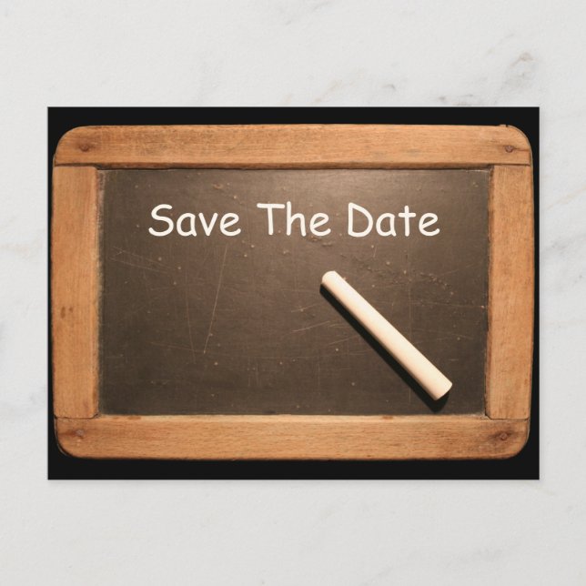 Rustic 65th Birthday Save The Date - Customisable Announcement Postcard (Front)
