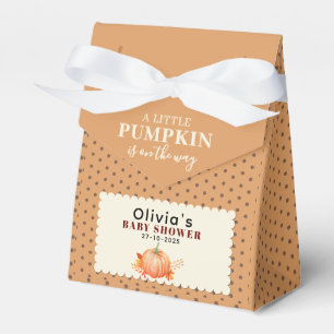 Rustic a Little Pumpkin Cute Fall Baby Shower Favour Box