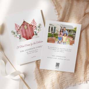 Rustic A New Home for the Holidays   Christmas Holiday Card