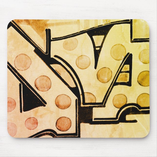 Rustic Abstract Art Mouse Pad (Front)