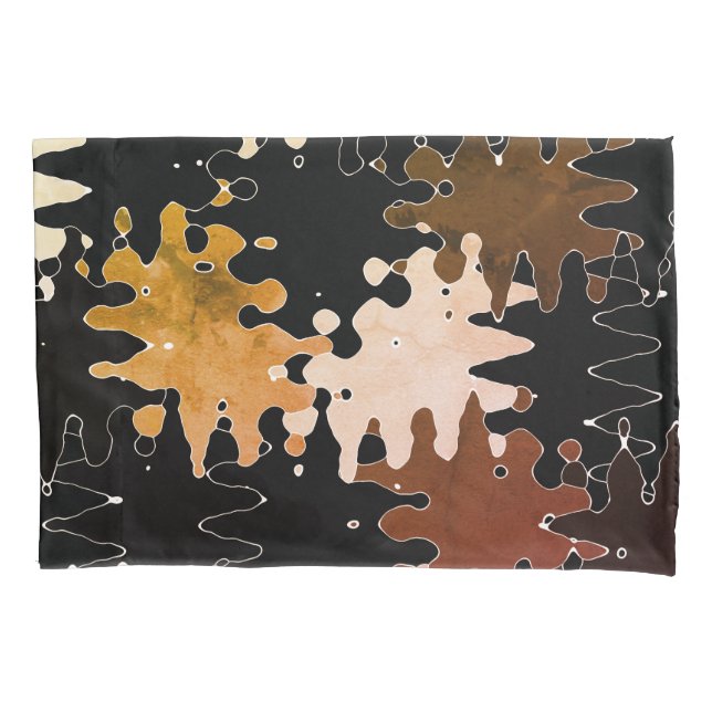 Rustic Abstract Art Pillowcase (Front)