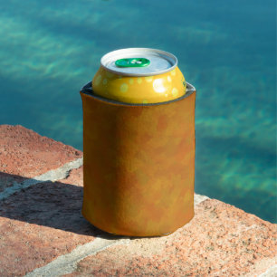 Rustic Abstract Modern Contemporary Geometric Art Can Cooler