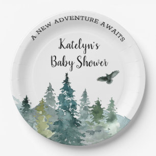 Rustic Adventure Baby Shower Plates