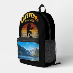 Rustic Adventure Nature Hike Printed Backpack