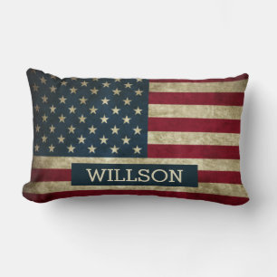 RUSTIC AMERICA FAMILY BACKDROP LUMBAR CUSHION