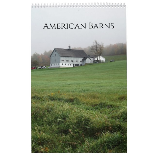 Rustic American Barns Calendar (Cover)