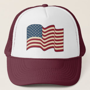 Rustic American Flag Hat