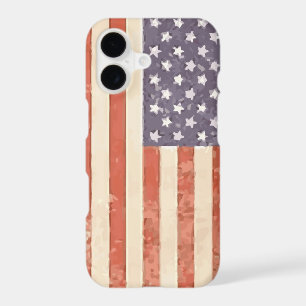 Rustic American Flag iPhone Case