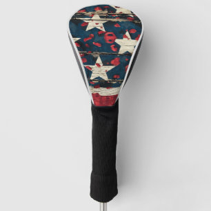 Rustic American Flag Leopard Print (5) Golf Head Cover