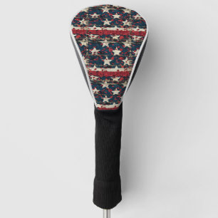 Rustic American Flag Leopard Print (7) Golf Head Cover
