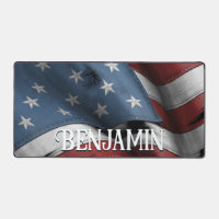 Rustic American Flag Monogram
