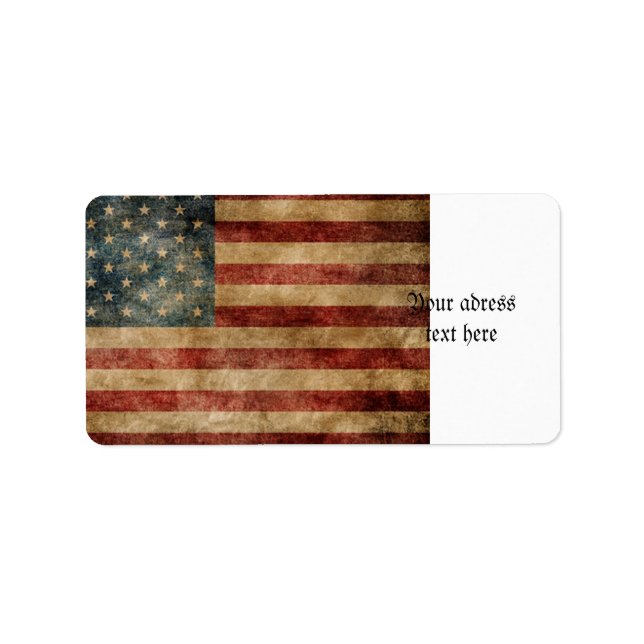 rustic americana,usa flag,grunge,vintage,tradition label (Front)