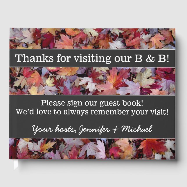 Rustic and Basic B&B Guestbook (Front)