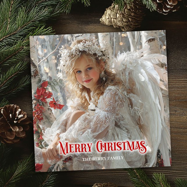 Rustic angel download holiday Christmas greeting (Rustic angel download holiday Christmas greeting)