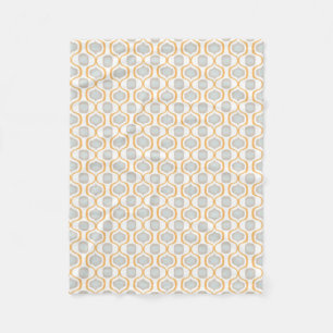 Rustic Angles: Farmhouse Geometric Shades Fleece Blanket