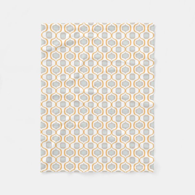 Rustic Angles: Farmhouse Geometric Shades Fleece Blanket (Front)
