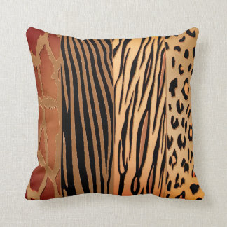 Rustic Animal Printed Zebra Stripe Pillow