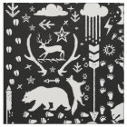 Rustic Animal Track Bear Deer Fox Woodland Pattern