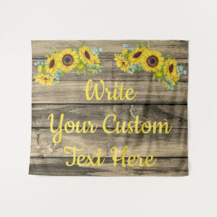 Rustic Anniversary Party Photo Booth Backdrop Prop Tapestry