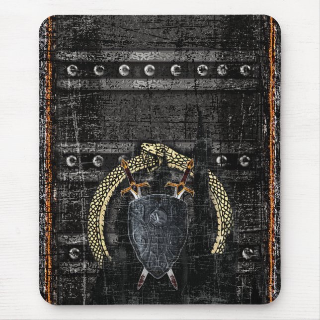 Rustic Antique Ancient Renaissance Tome 4a Mouse Pad (Front)