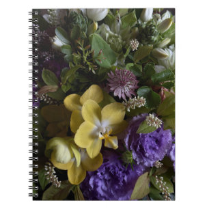 Rustic Antique Floral Bouquet Notebook