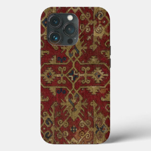 Rustic Antique Oriental Persian Red Pattern  iPhone 13 Pro Case
