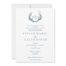 Rustic Antlers with Floral Wreath | Wedding