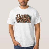 *~* Rustic AP86 I LOVE YOU PAPA Father Gift