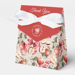Rustic Apple Baby Shower Favor Bags Favour Box
