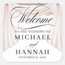 Rustic Arch Vintage Rose Wedding Welcome