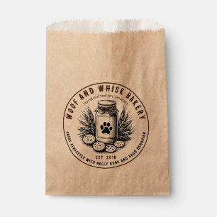 Rustic Artisan Bakery doggy cookie Favour Bag