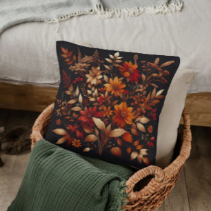 Rustic Autumn Bloom Cushion