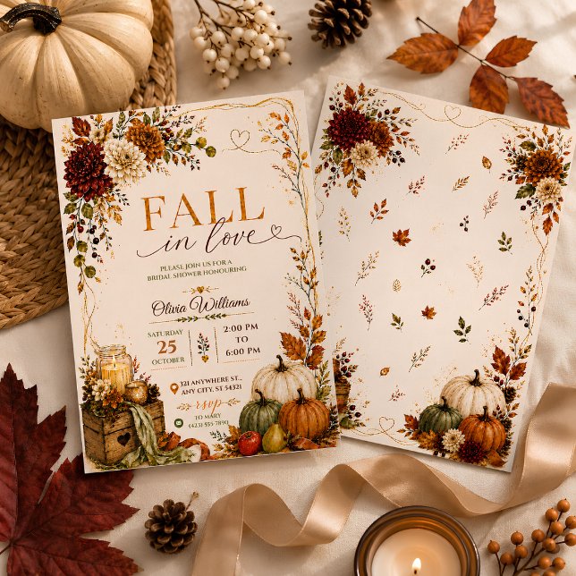Rustic Autumn Bridal Shower Invitation (Creator Uploaded)