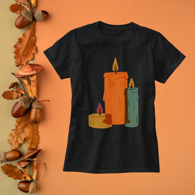 Rustic Autumn Candles T-Shirt (Creator Uploaded)