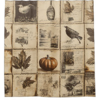 Rustic Autumn Ephemera Collage | Warm Earthy (2)