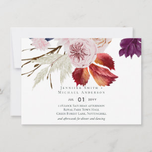 Rustic Autumn Fall Pumpkins Figs Flowers Wedding