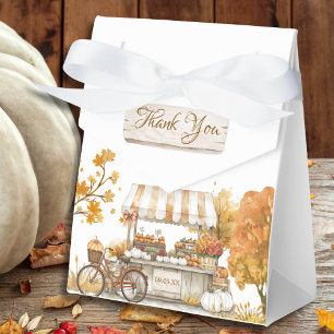 Rustic Autumn Farmers Market Baby Shower Favour Box