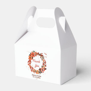 Rustic Autumn Floral Favour Box