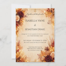 Rustic Autumn Floral Wedding