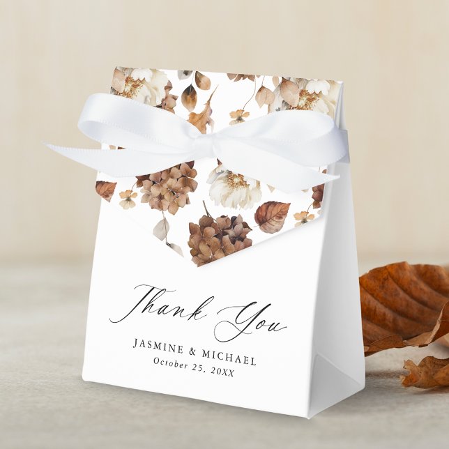 Rustic Autumn Floral Wedding Thank You Favour Box (Creator Uploaded)