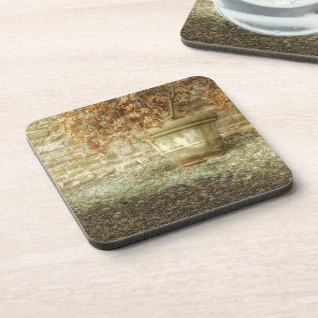 Rustic Autumn Garden Coaster (Left Side)