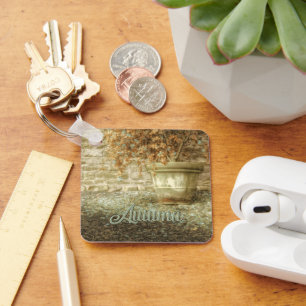 Rustic Autumn Garden Key Ring